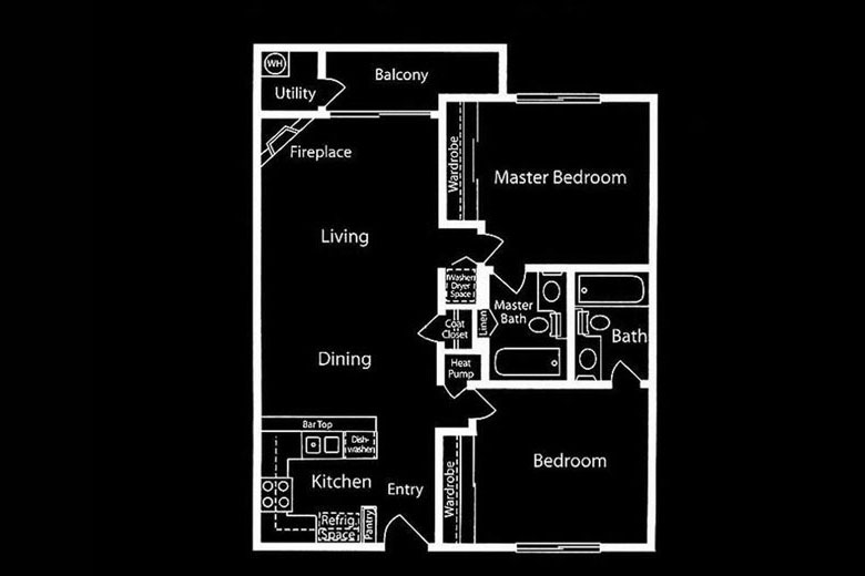 Met Condos for Sale 2 Bedroom Floor Plan 